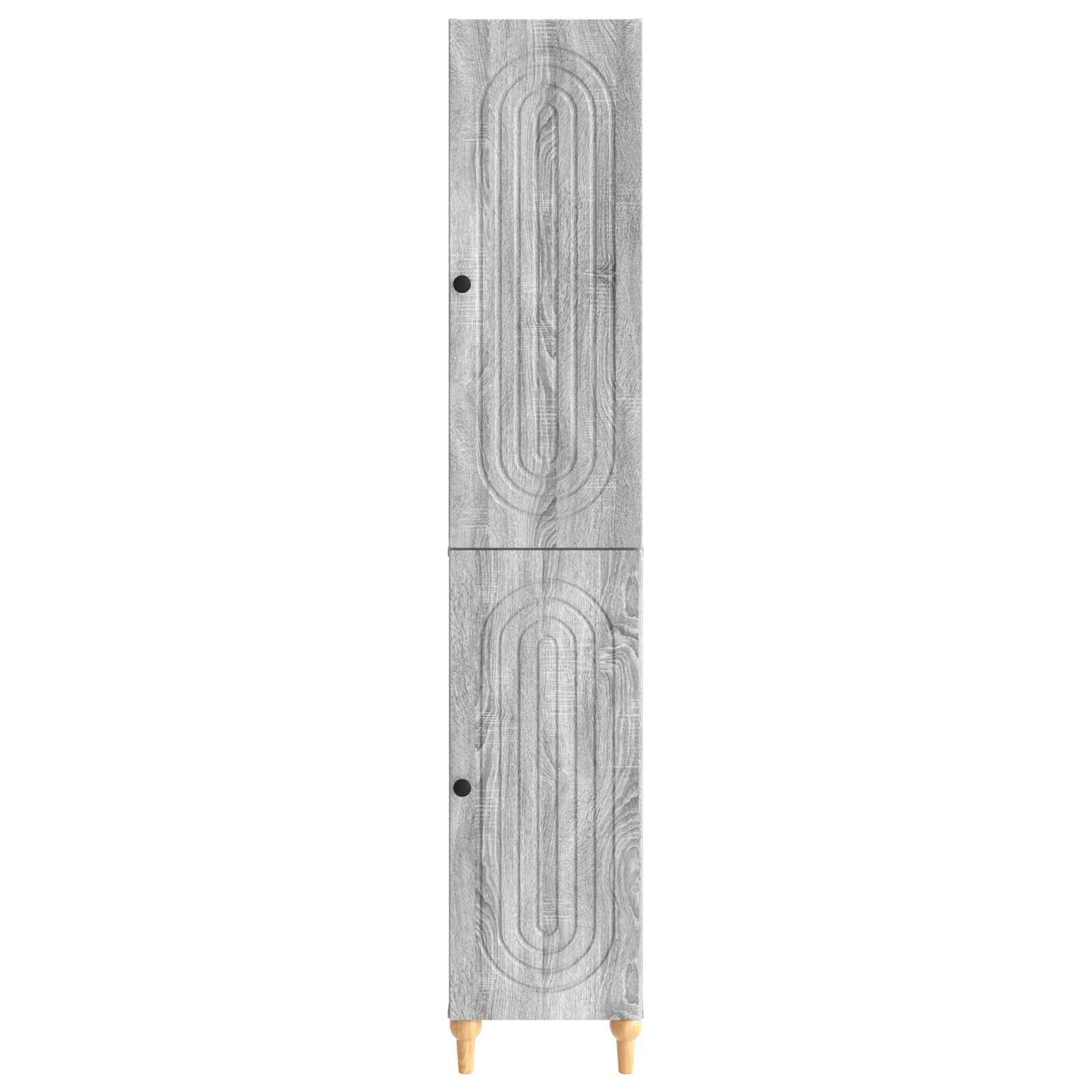 vidaXL Cabinet Set 2 pcs Grey Sonoma Engineered Wood
