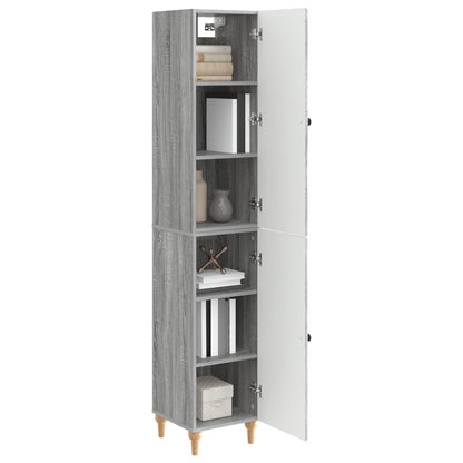 vidaXL Cabinet Set 2 pcs Grey Sonoma Engineered Wood