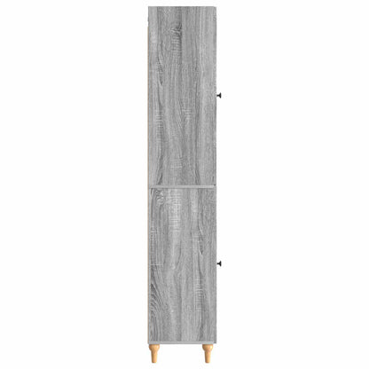vidaXL Cabinet Set 2 pcs Grey Sonoma Engineered Wood