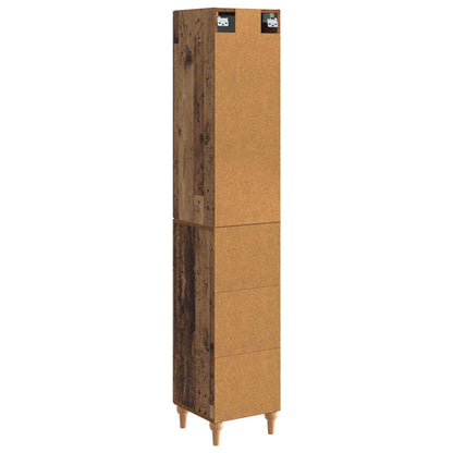 vidaXL Cabinet Set 2 pcs Old Wood Engineered Wood