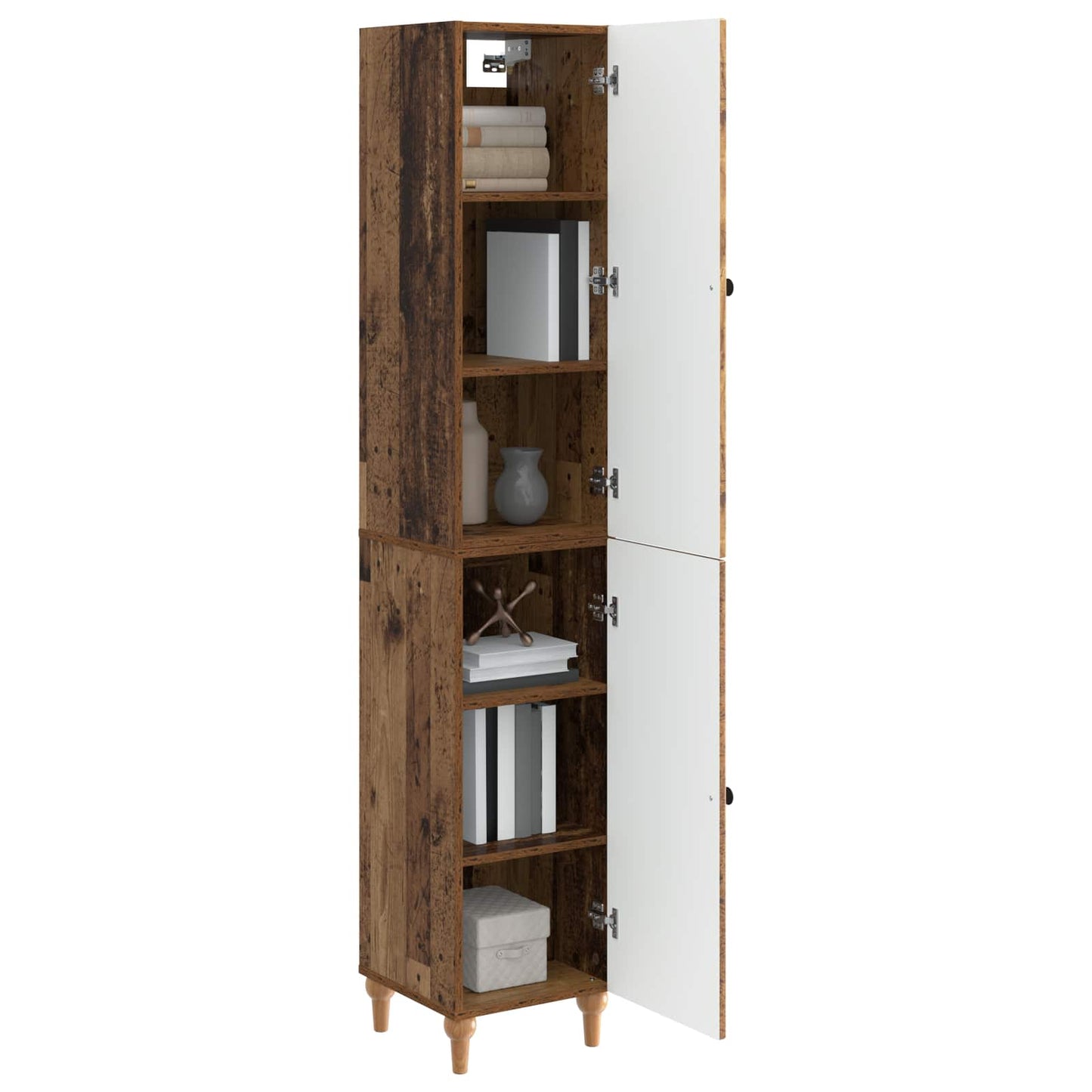 vidaXL Cabinet Set 2 pcs Old Wood Engineered Wood