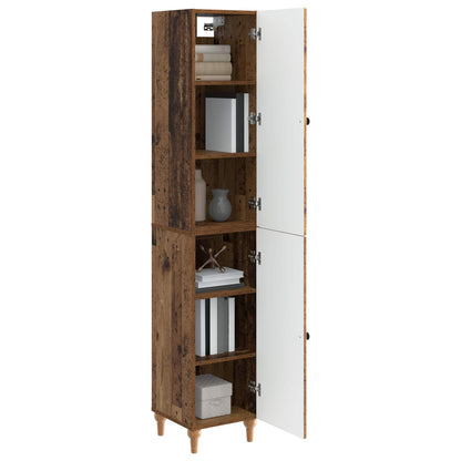 vidaXL Cabinet Set 2 pcs Old Wood Engineered Wood