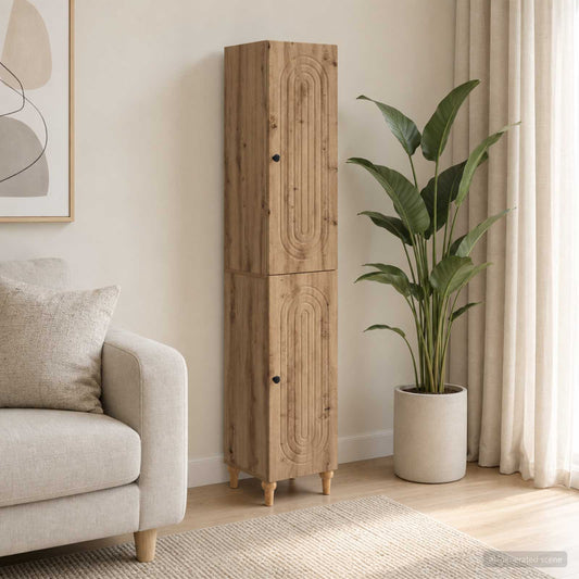 vidaXL Cabinet Set 2 pcs Artisan Oak Engineered Wood