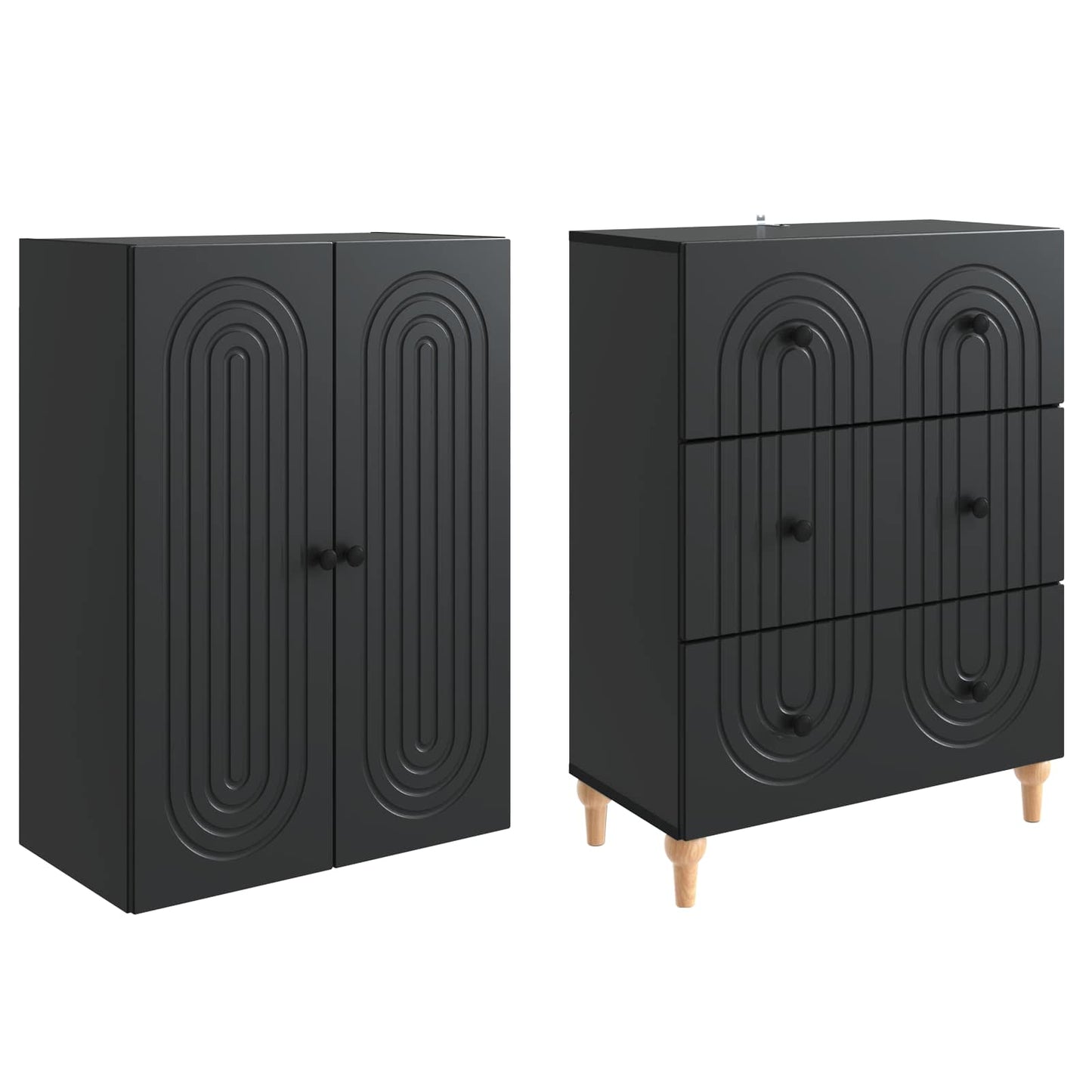 vidaXL Cabinet Set 2 pcs Engineered Wood