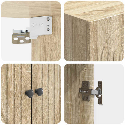 vidaXL Cabinet Set 2 pcs Engineered Wood