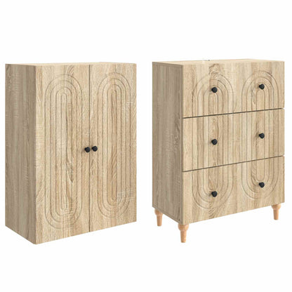 vidaXL Cabinet Set 2 pcs Engineered Wood