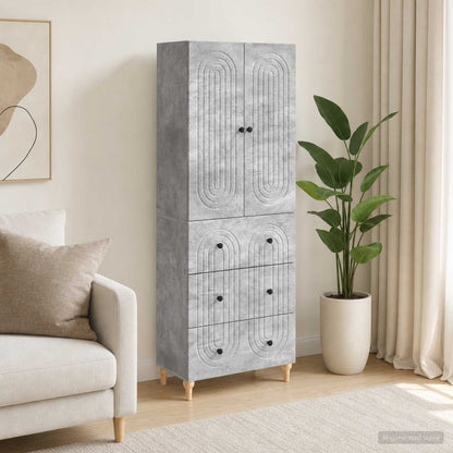 vidaXL Cabinet Set 2 pcs Engineered Wood