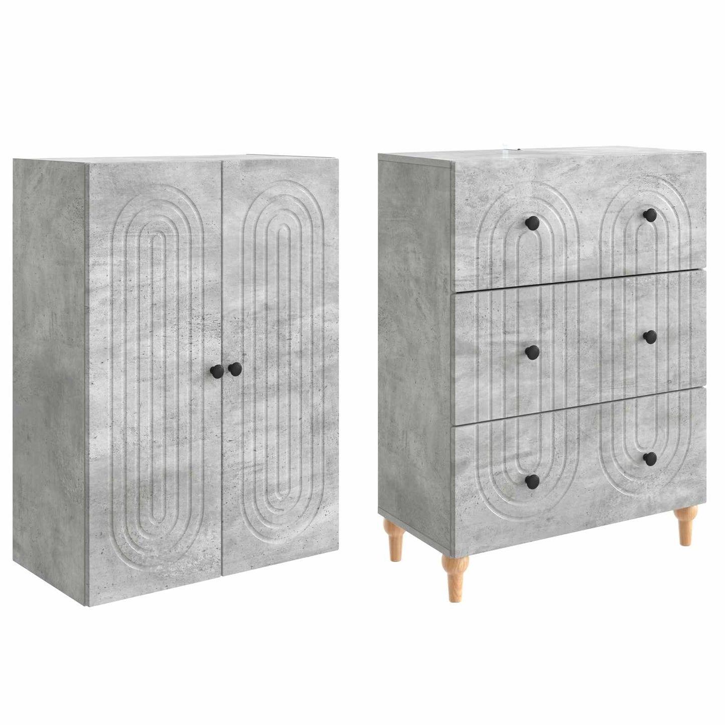 vidaXL Cabinet Set 2 pcs Engineered Wood
