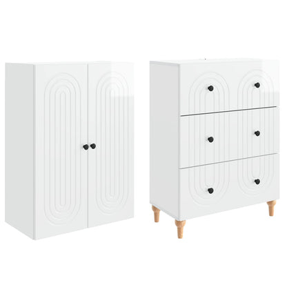 vidaXL Cabinet Set 2 pcs Engineered Wood