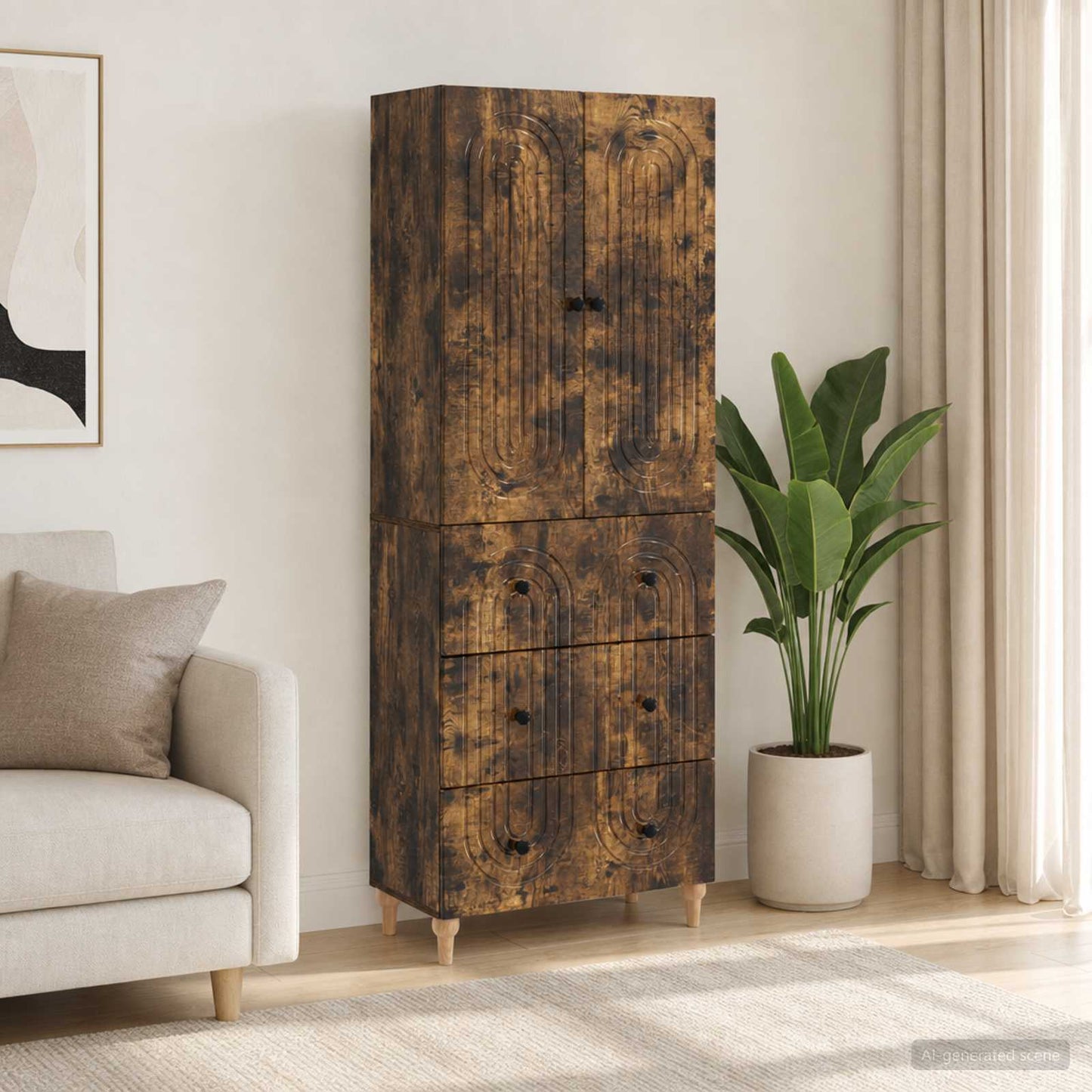 vidaXL Cabinet Set 2 pcs Engineered Wood