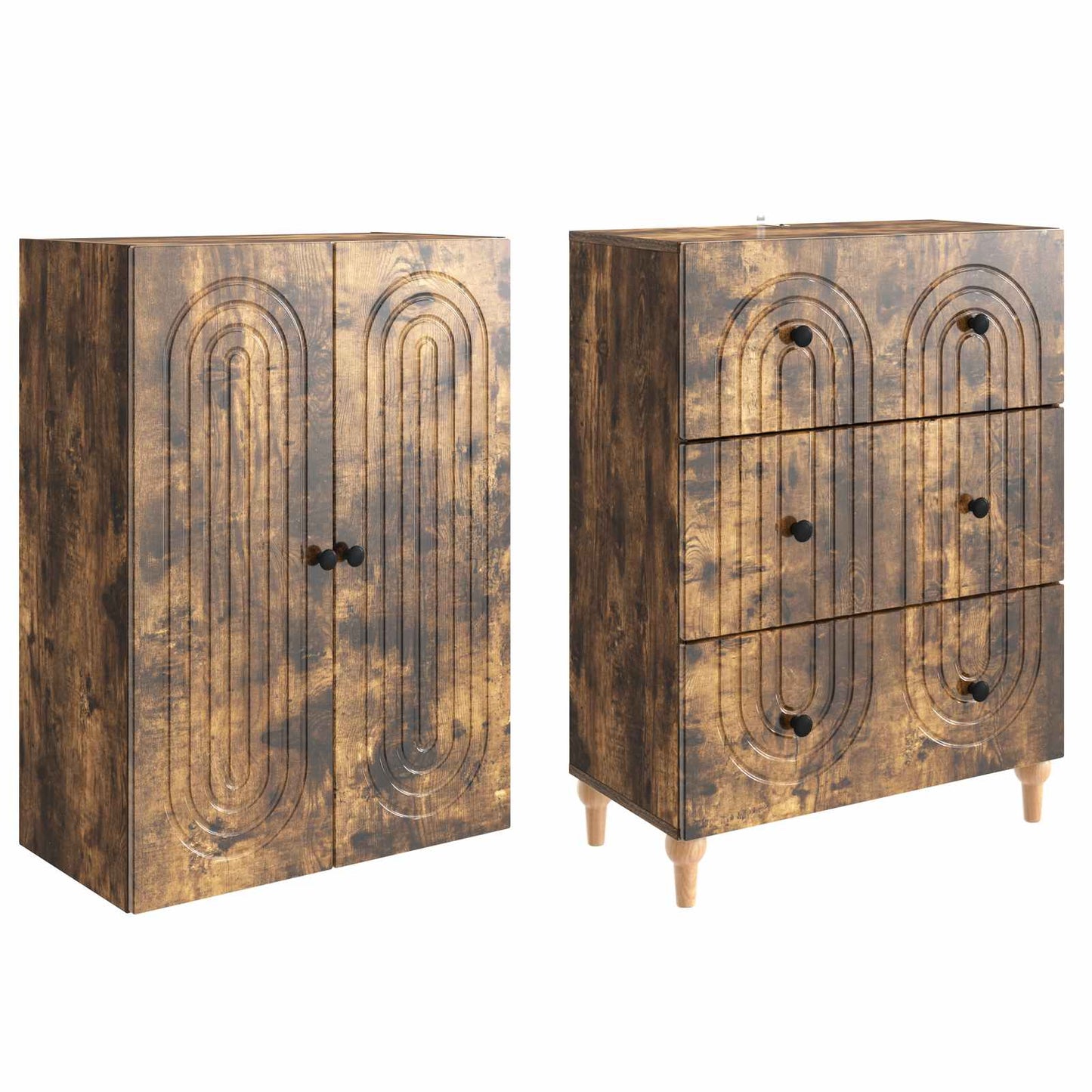 vidaXL Cabinet Set 2 pcs Engineered Wood
