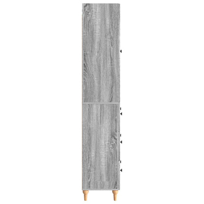 vidaXL Cabinet Set 2 pcs Grey Sonoma Engineered Wood