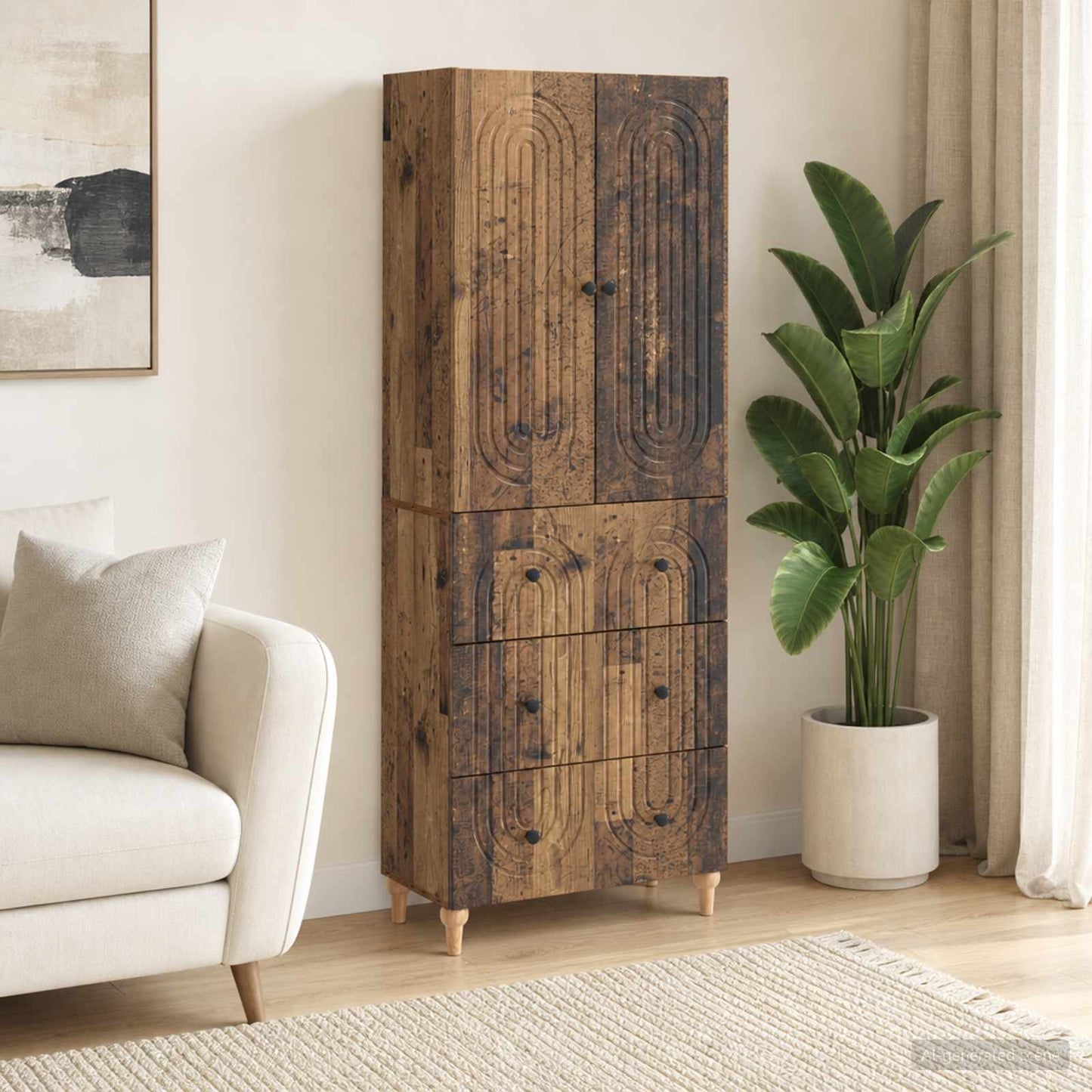 vidaXL Cabinet Set 2 pcs Engineered Wood