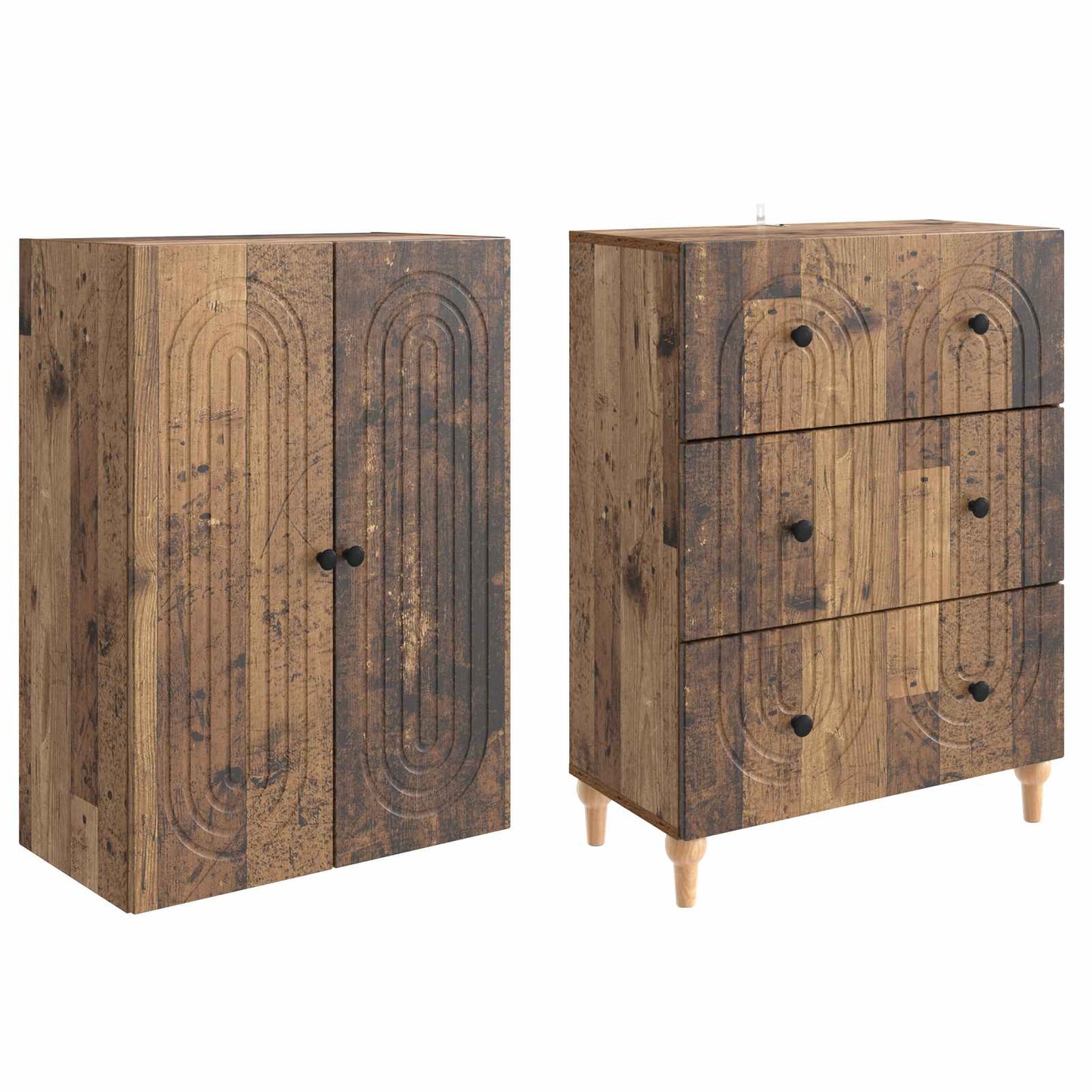 vidaXL Cabinet Set 2 pcs Engineered Wood