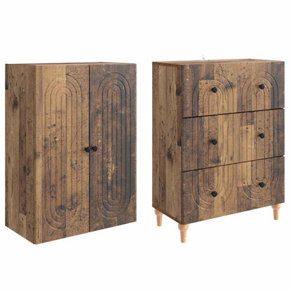 vidaXL Cabinet Set 2 pcs Engineered Wood