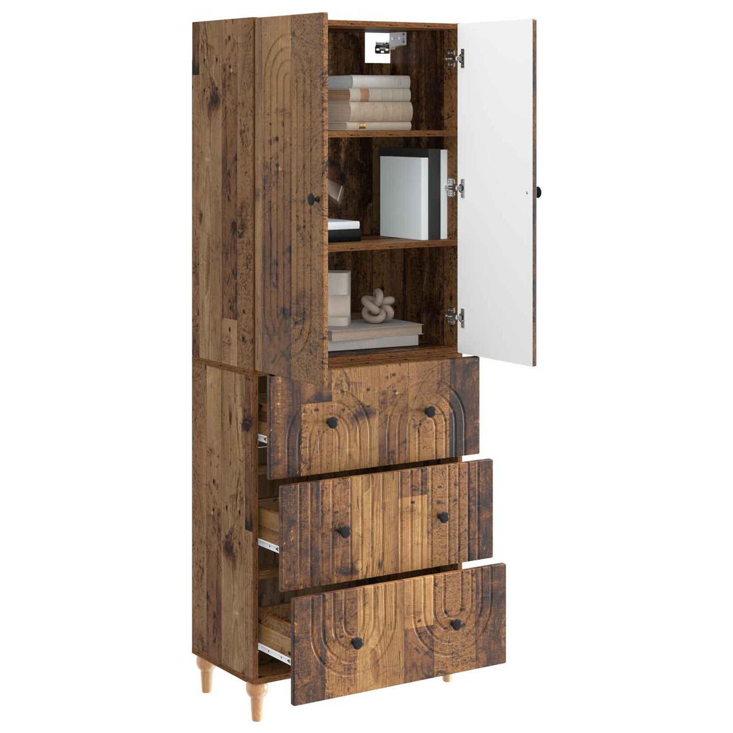 vidaXL Cabinet Set 2 pcs Engineered Wood