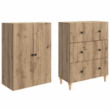 vidaXL Cabinet Set 2 pcs Engineered Wood