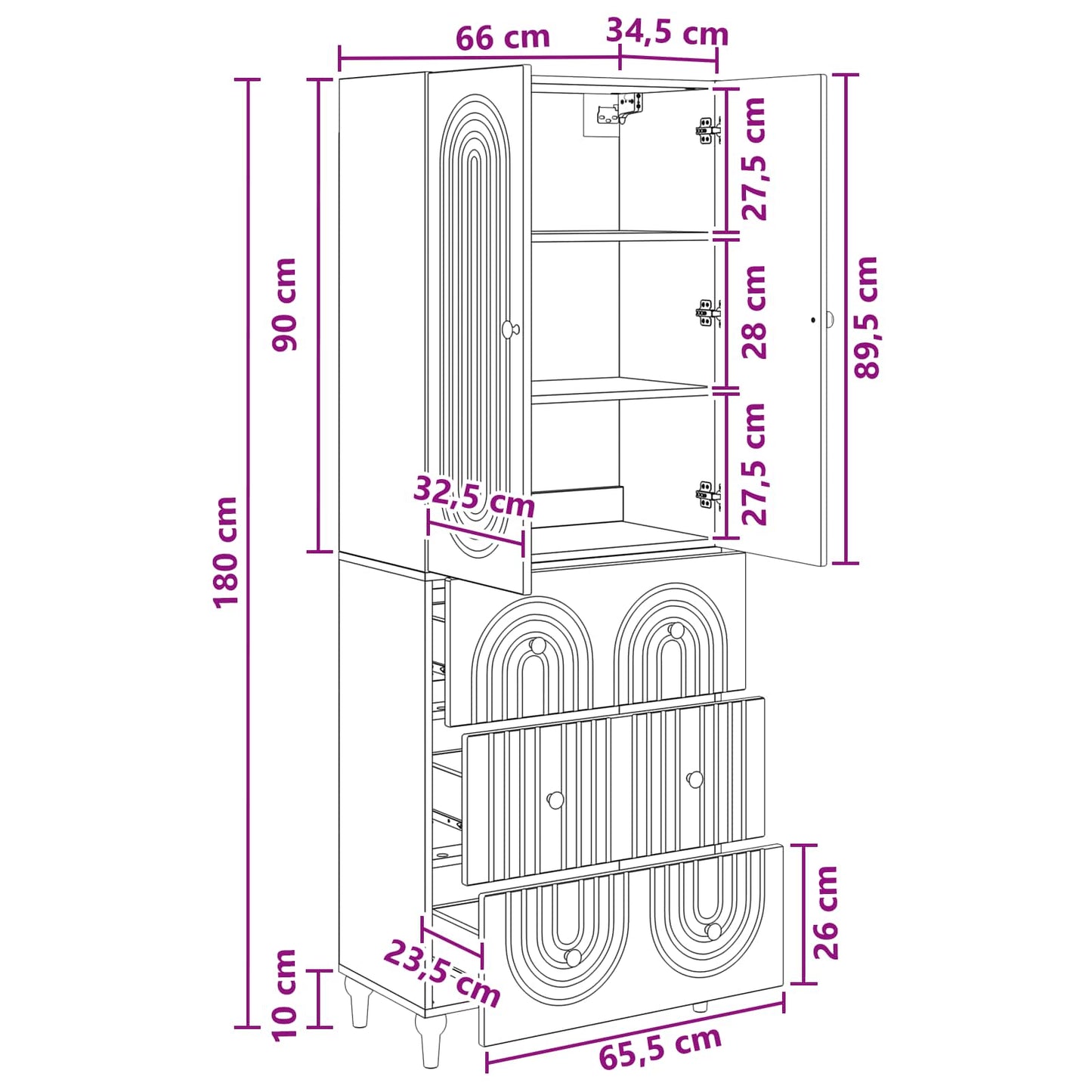 vidaXL Cabinet Set 2 pcs Engineered Wood