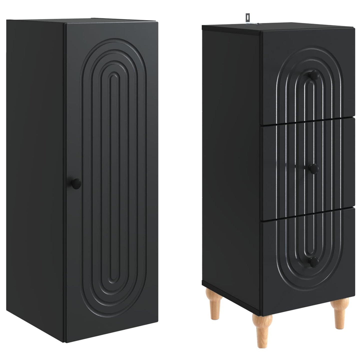 vidaXL Cabinet Set 2 pcs Engineered Wood
