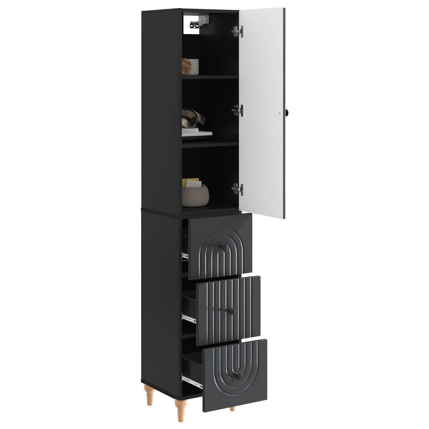 vidaXL Cabinet Set 2 pcs Engineered Wood