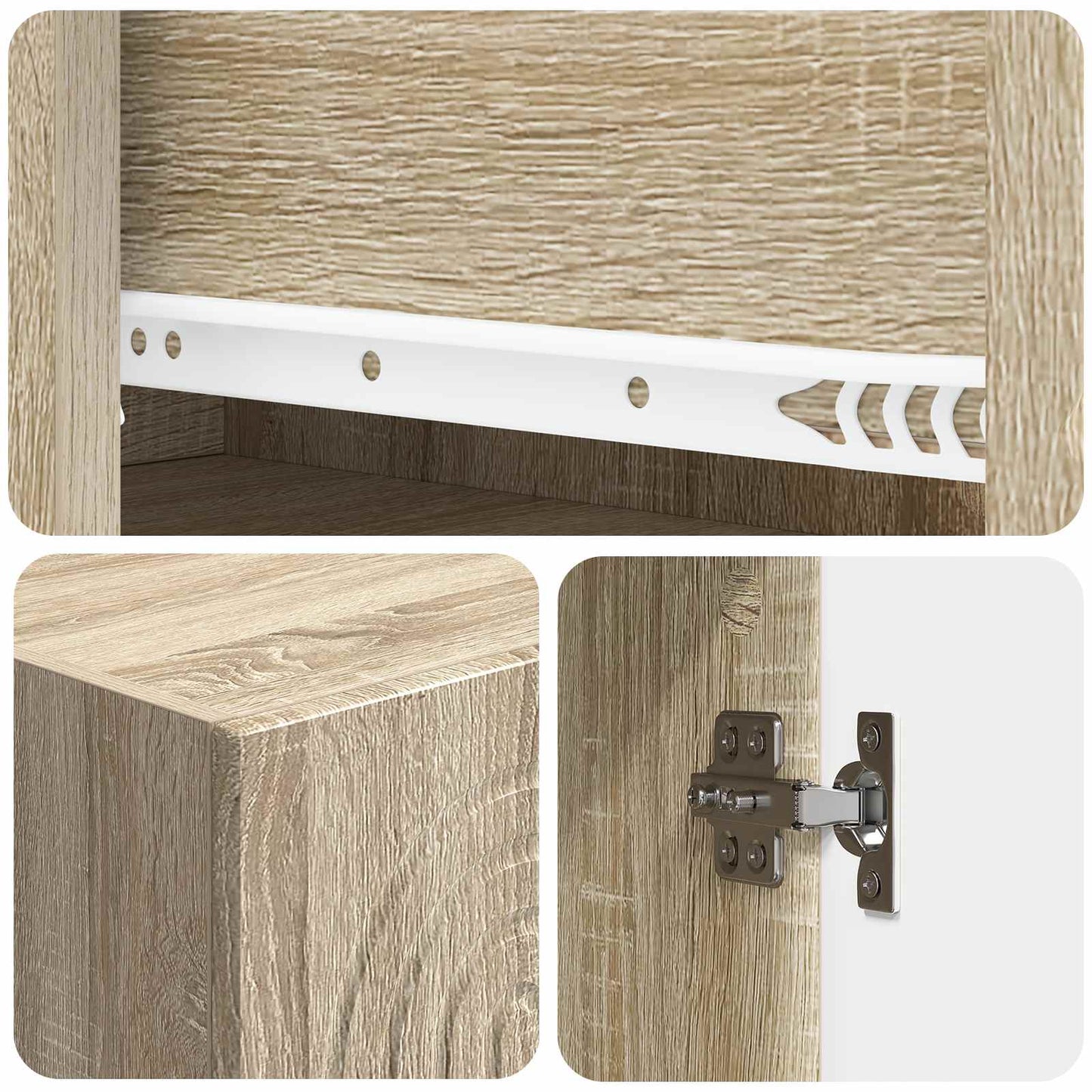vidaXL Cabinet Set 2 pcs Engineered Wood