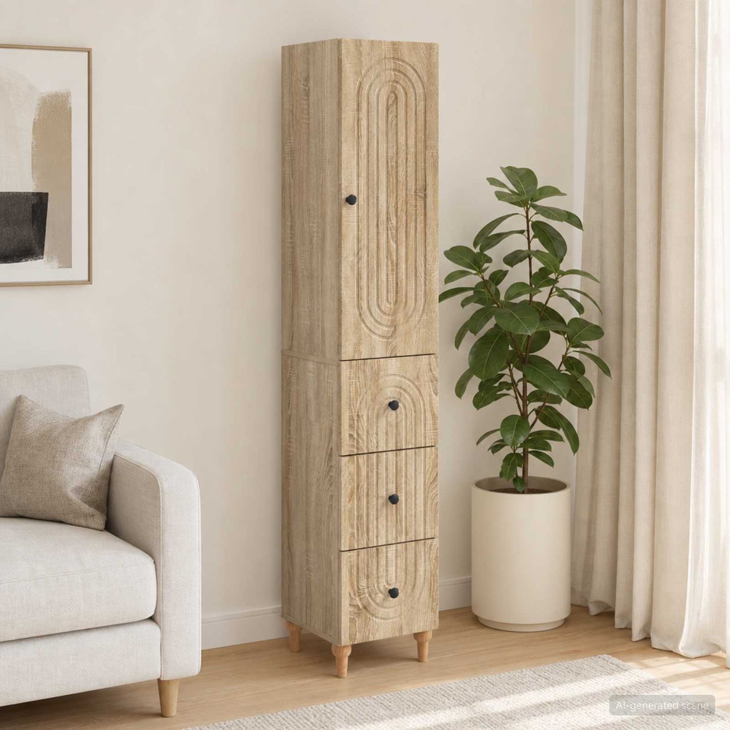 vidaXL Cabinet Set 2 pcs Engineered Wood