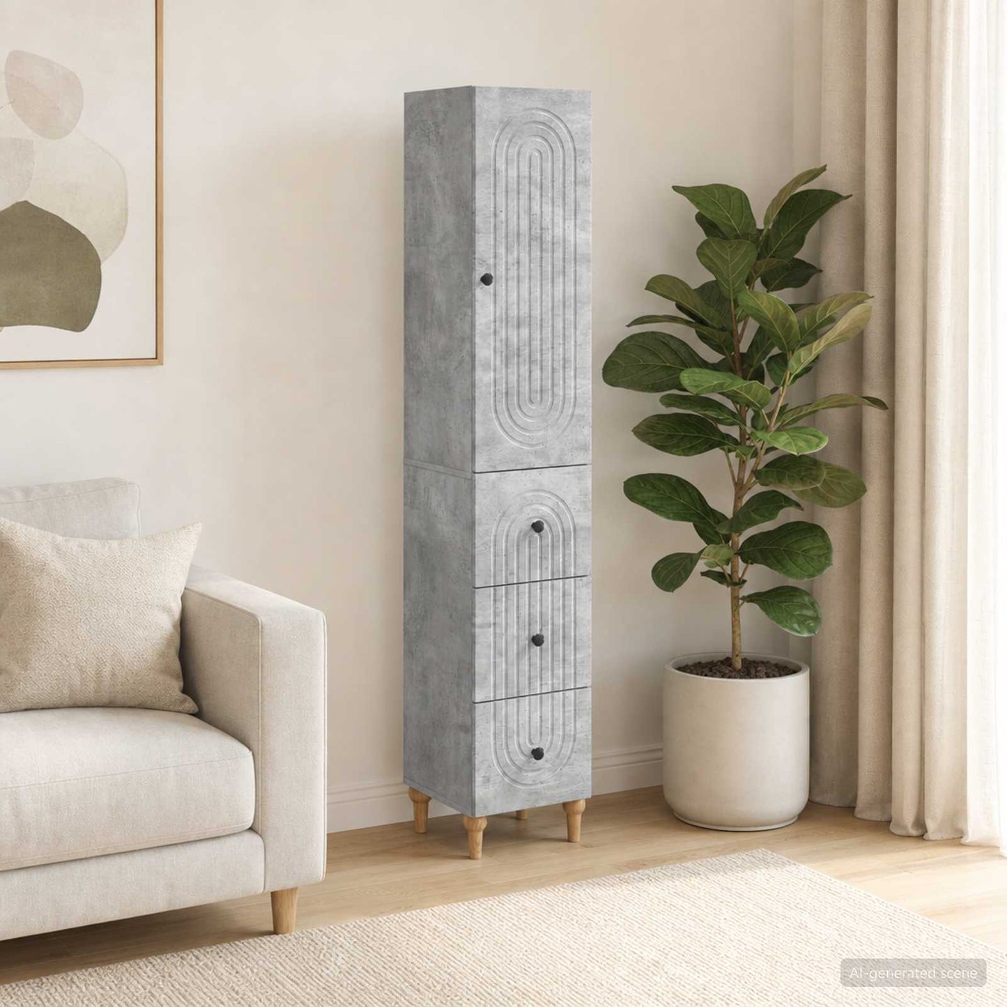 vidaXL Cabinet Set 2 pcs Engineered Wood