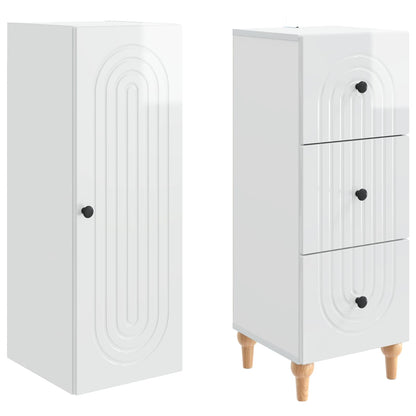 vidaXL Cabinet Set 2 pcs 33 x 34.5 x 90 cm Engineered Wood