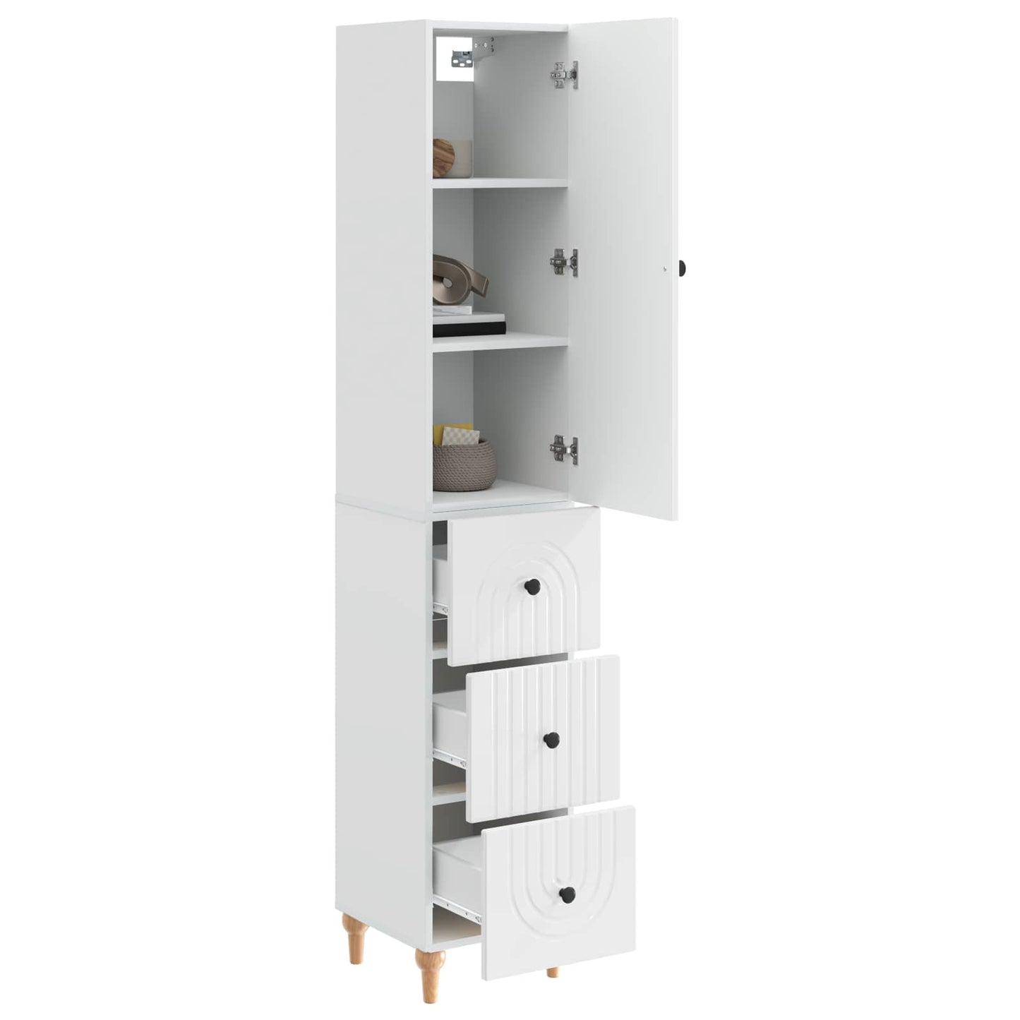 vidaXL Cabinet Set 2 pcs 33 x 34.5 x 90 cm Engineered Wood