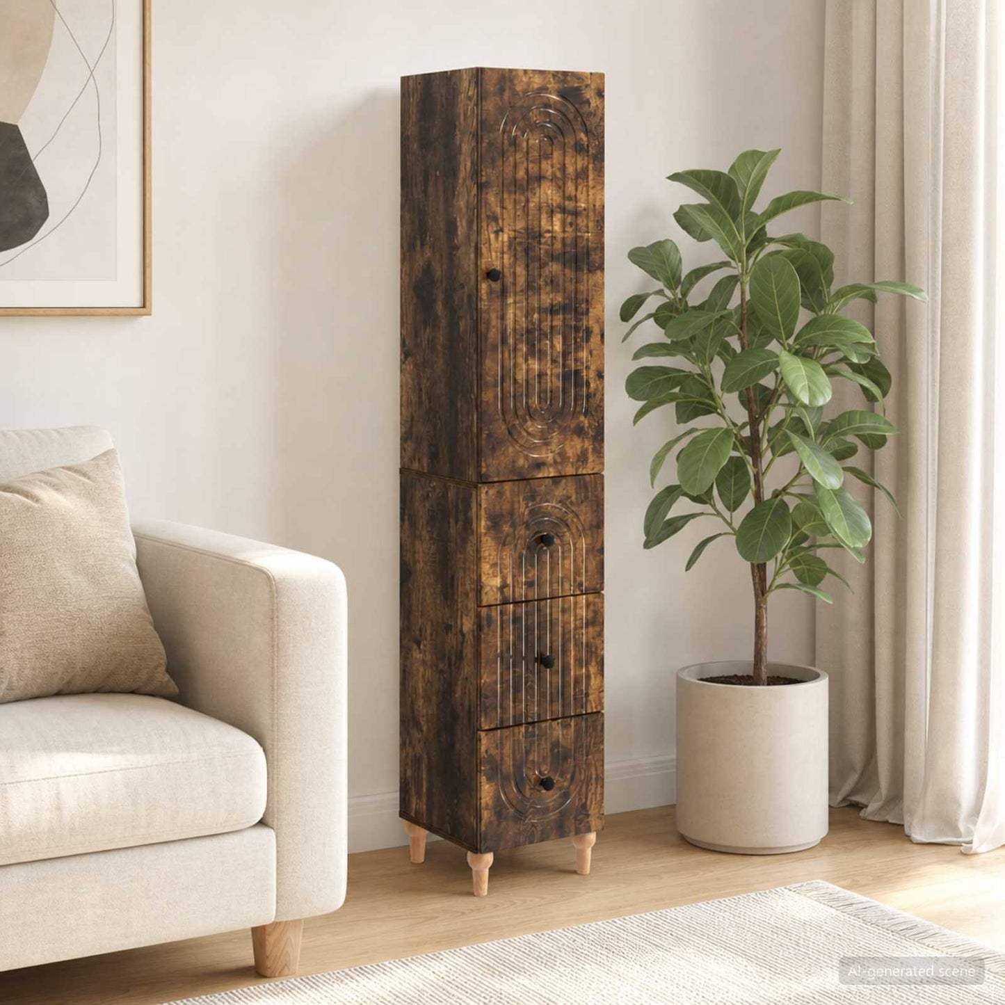 vidaXL Cabinet Set 2 pcs Engineered Wood