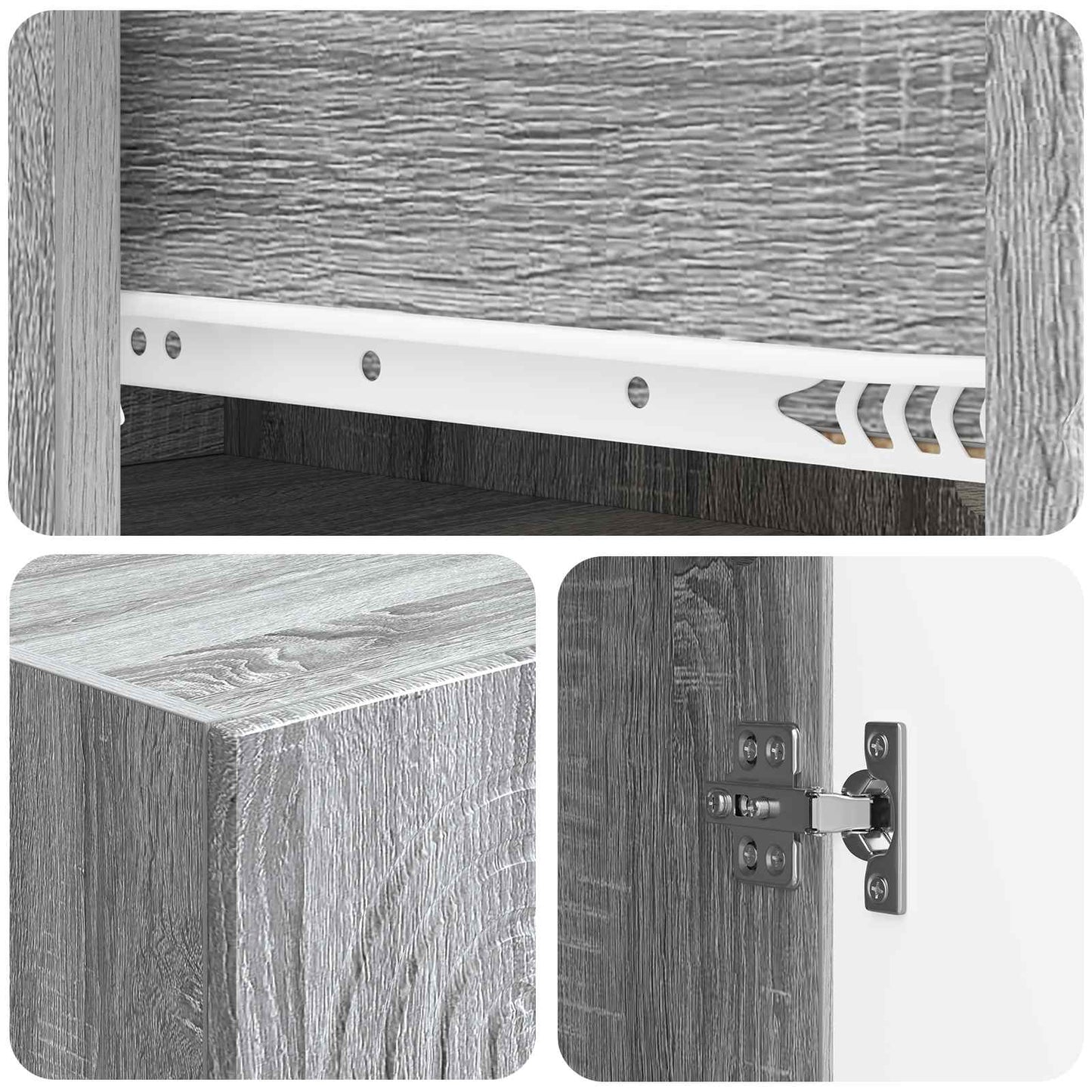 vidaXL Cabinet Set 2 pcs Engineered Wood