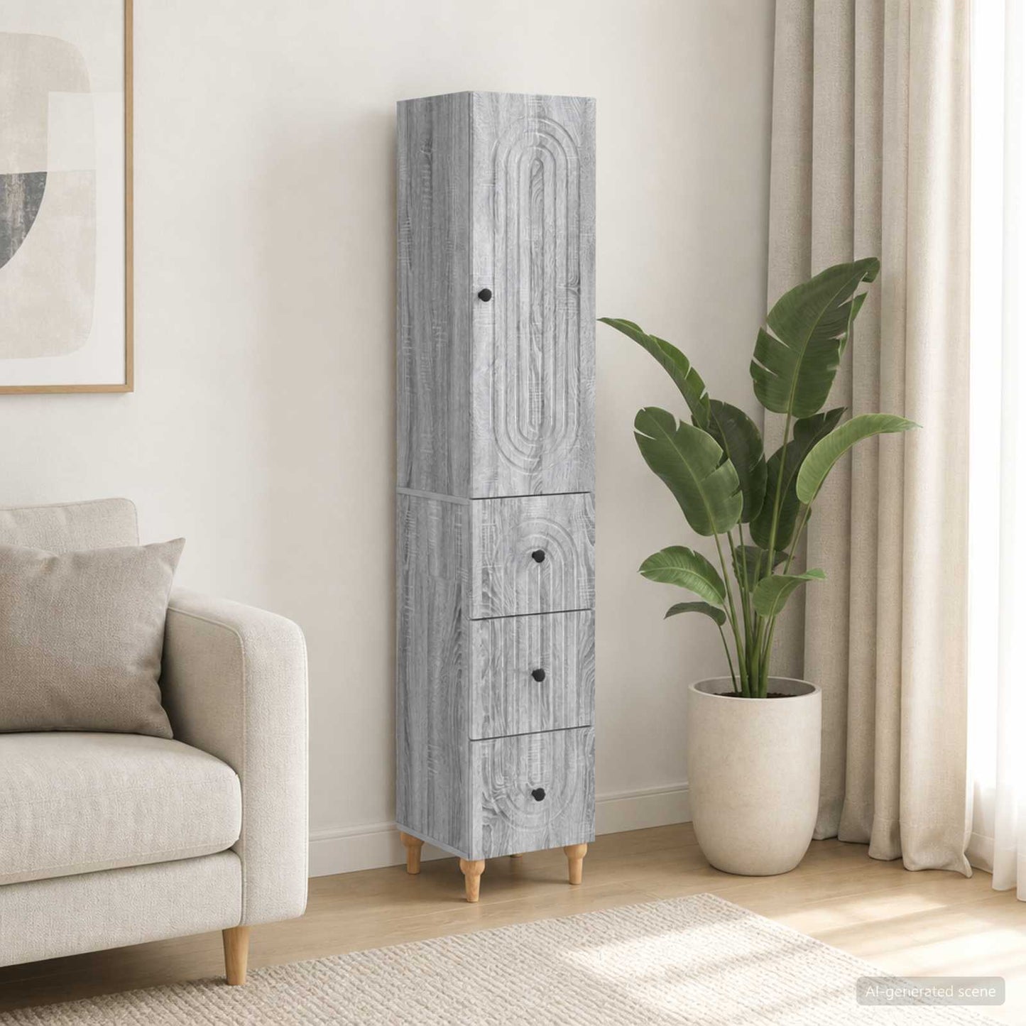 vidaXL Cabinet Set 2 pcs Engineered Wood