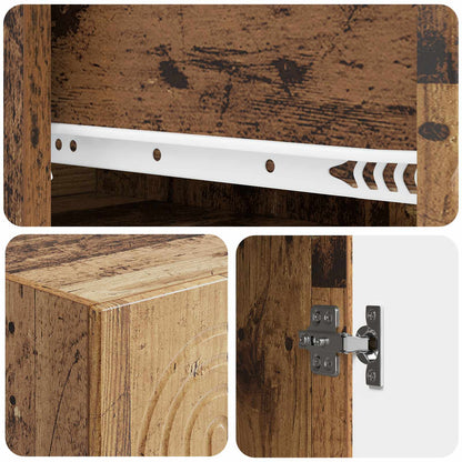 vidaXL Cabinet Set 2 pcs Engineered Wood