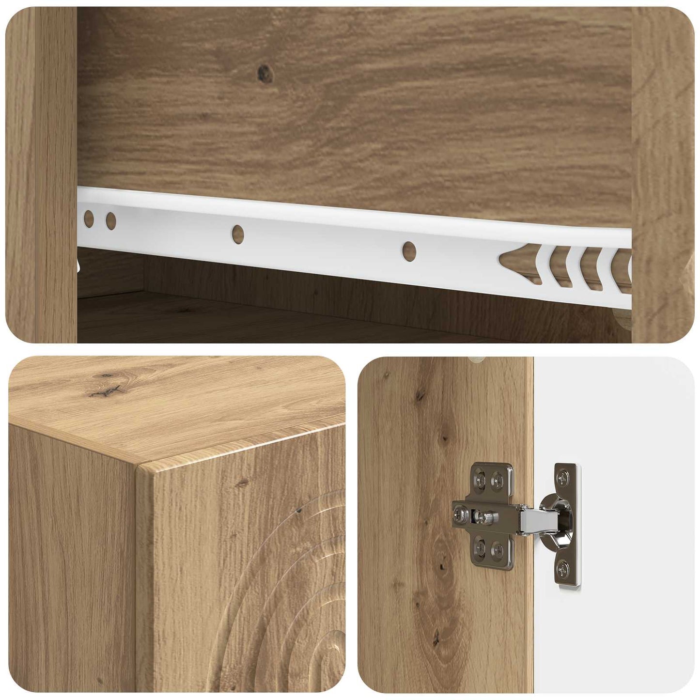 vidaXL Cabinet Set 2 pcs Engineered Wood
