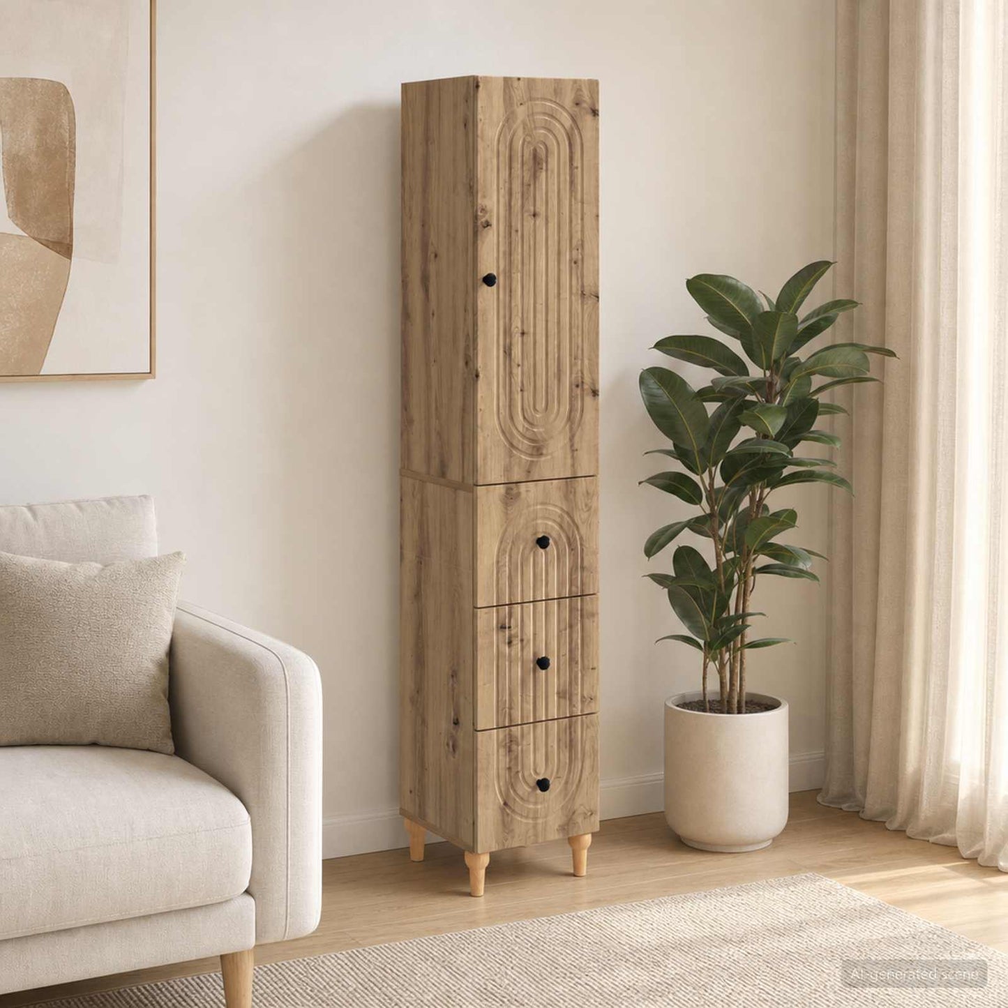 vidaXL Cabinet Set 2 pcs Engineered Wood