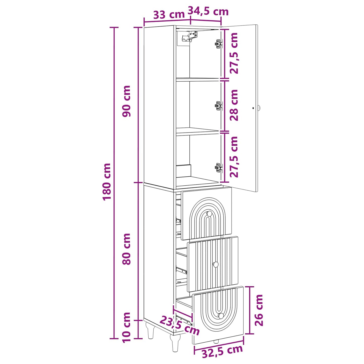 vidaXL Cabinet Set 2 pcs Engineered Wood
