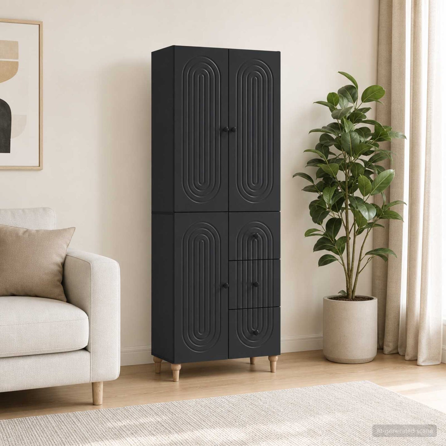 vidaXL Cabinet Set 2 pcs Engineered Wood