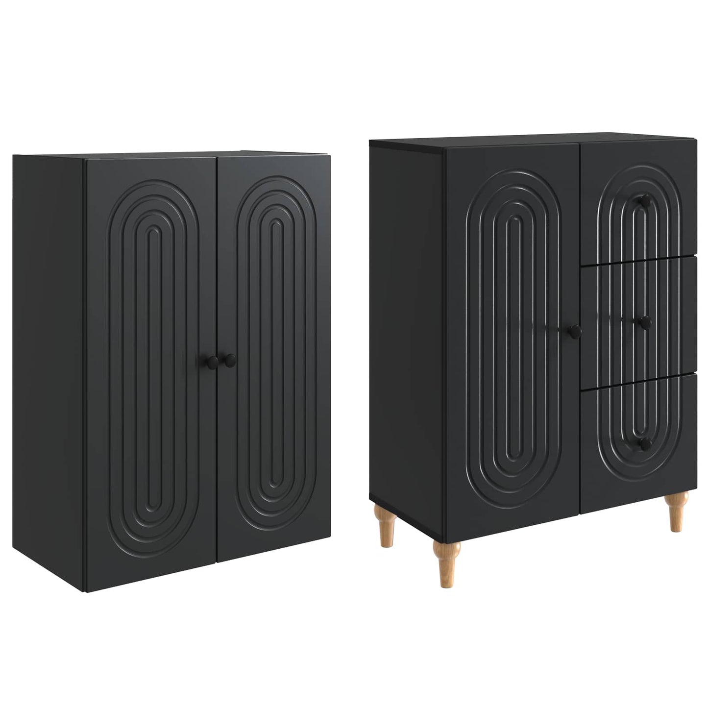 vidaXL Cabinet Set 2 pcs Engineered Wood