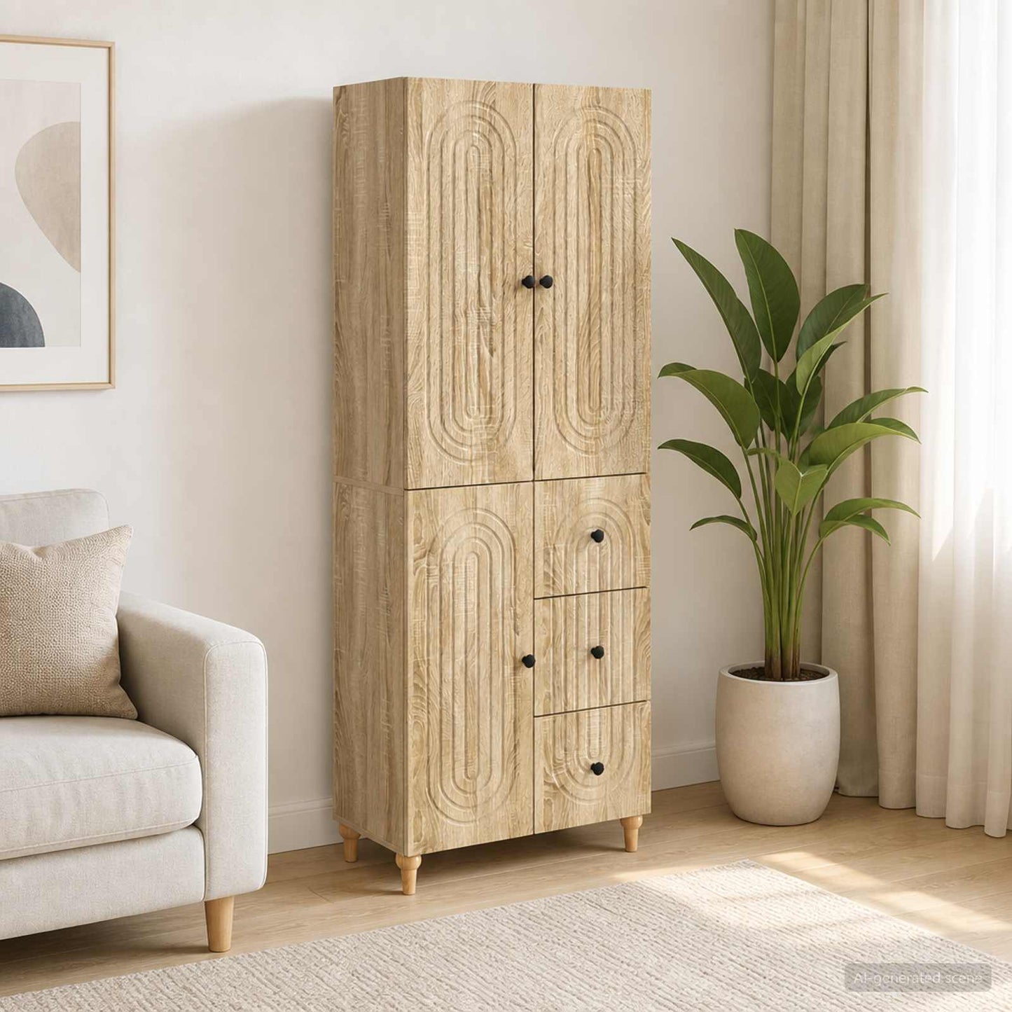 vidaXL Cabinet Set 2 pcs Engineered Wood