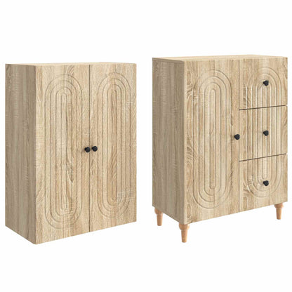 vidaXL Cabinet Set 2 pcs Engineered Wood