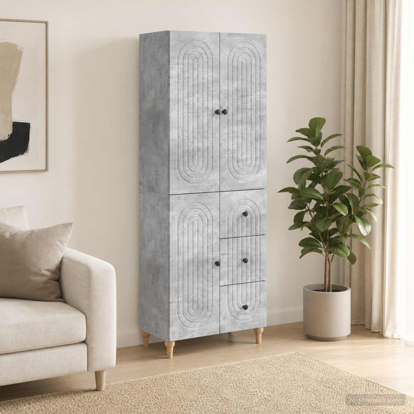 vidaXL Cabinet Set 2 pcs Engineered Wood