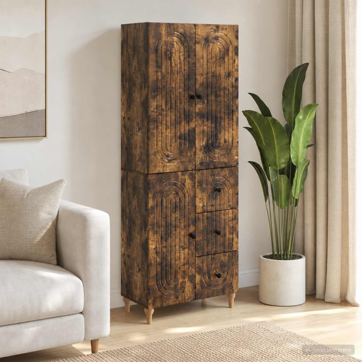 vidaXL Cabinet Set 2 pcs Engineered Wood