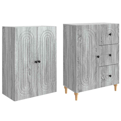 vidaXL Cabinet Set 2 pcs Engineered Wood