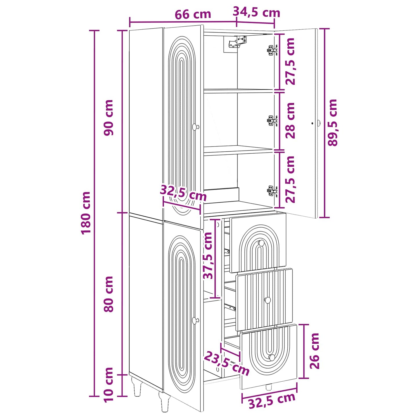 vidaXL Cabinet Set 2 pcs Engineered Wood
