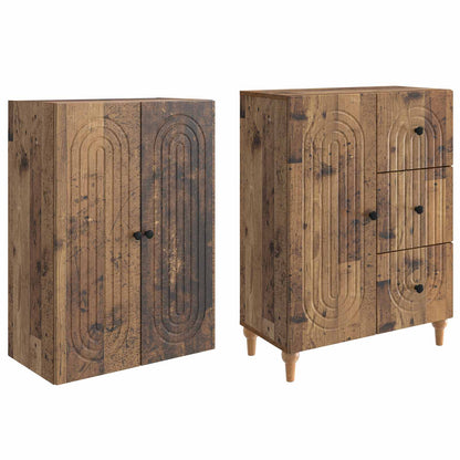 vidaXL Cabinet Set 2 pcs Engineered Wood