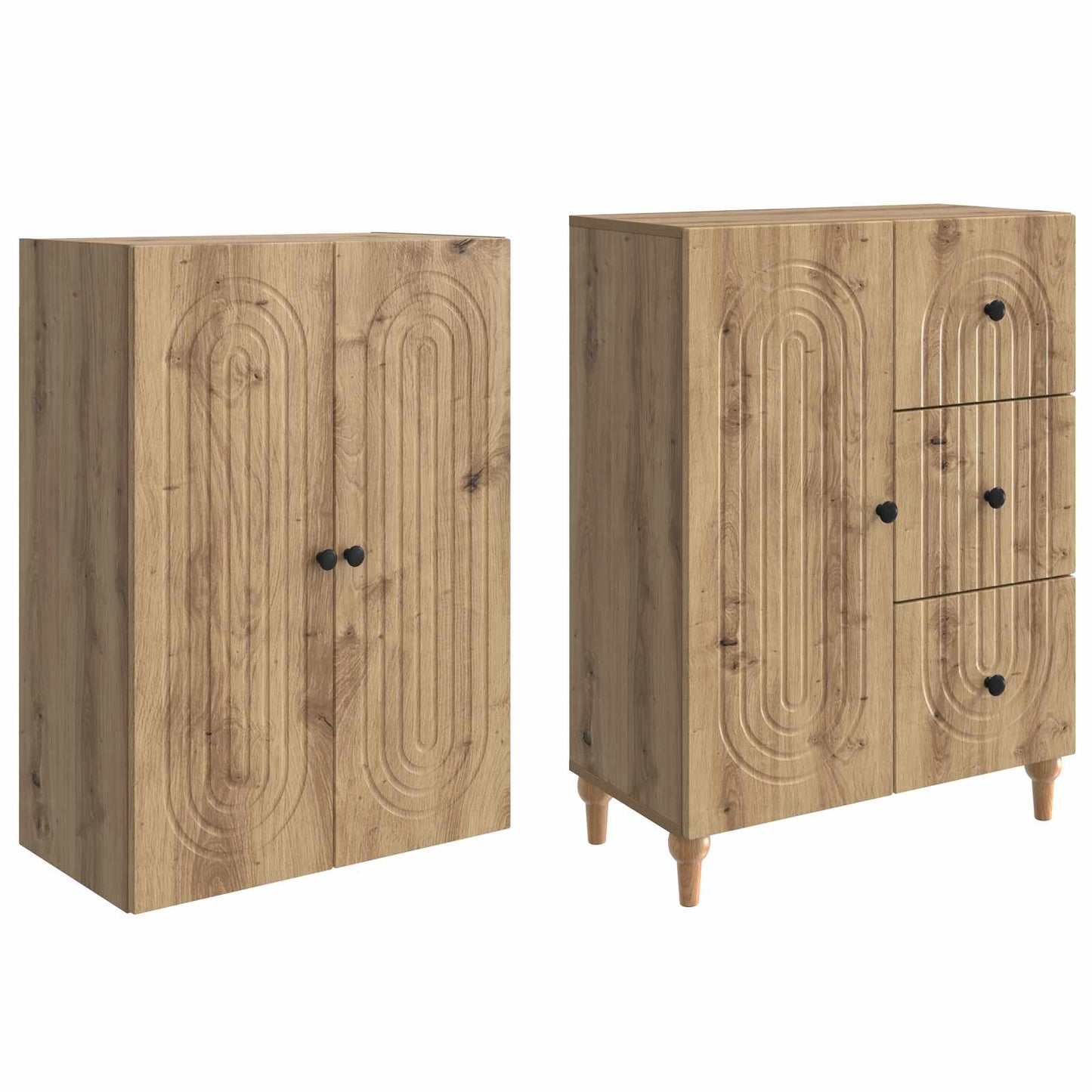 vidaXL Cabinet Set 2 pcs Engineered Wood