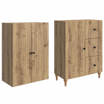 vidaXL Cabinet Set 2 pcs Engineered Wood