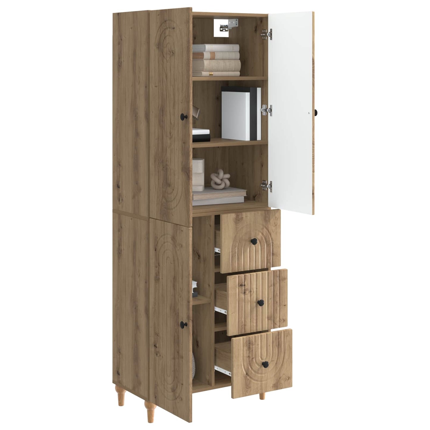 vidaXL Cabinet Set 2 pcs Engineered Wood