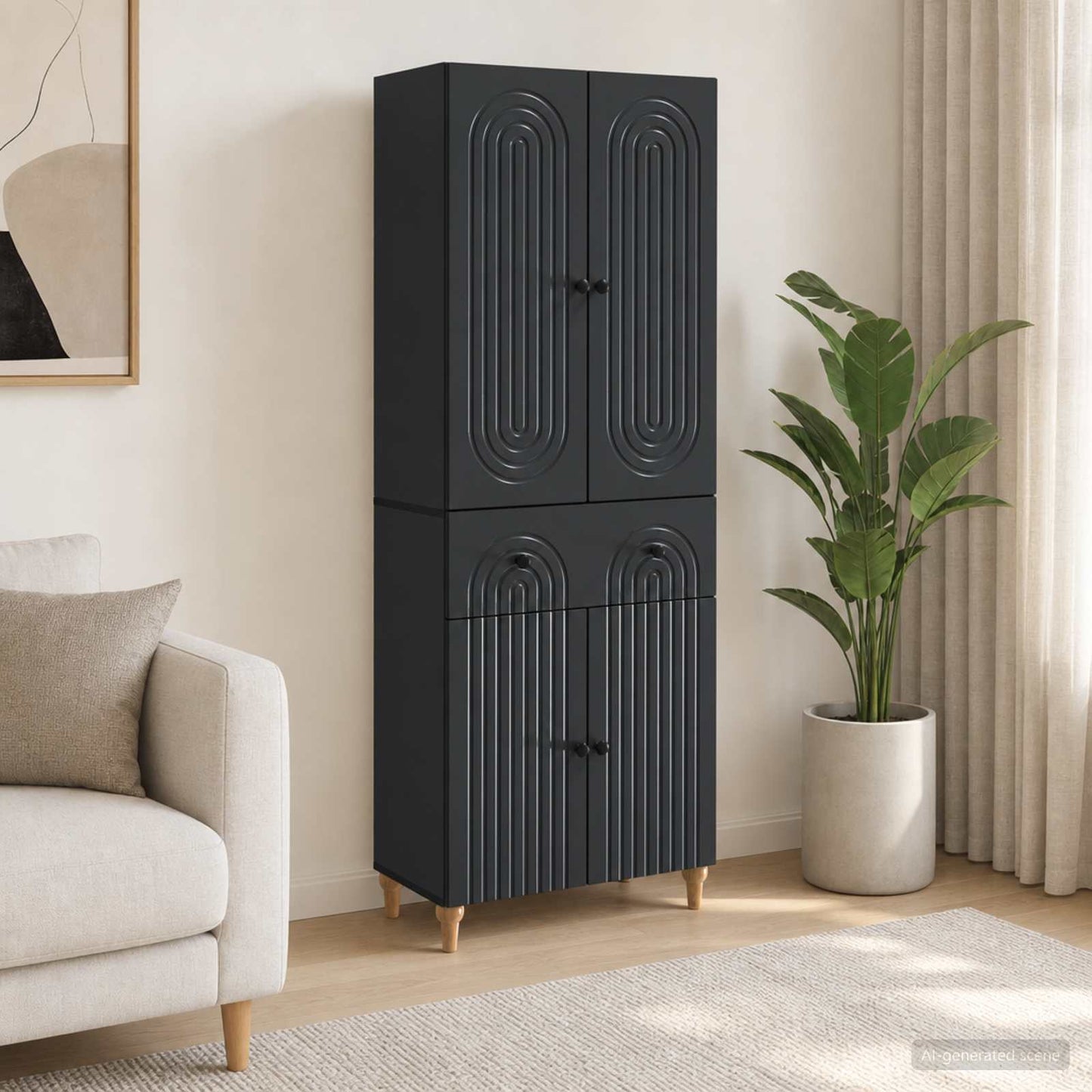 vidaXL Cabinet Set 2 pcs Engineered Wood