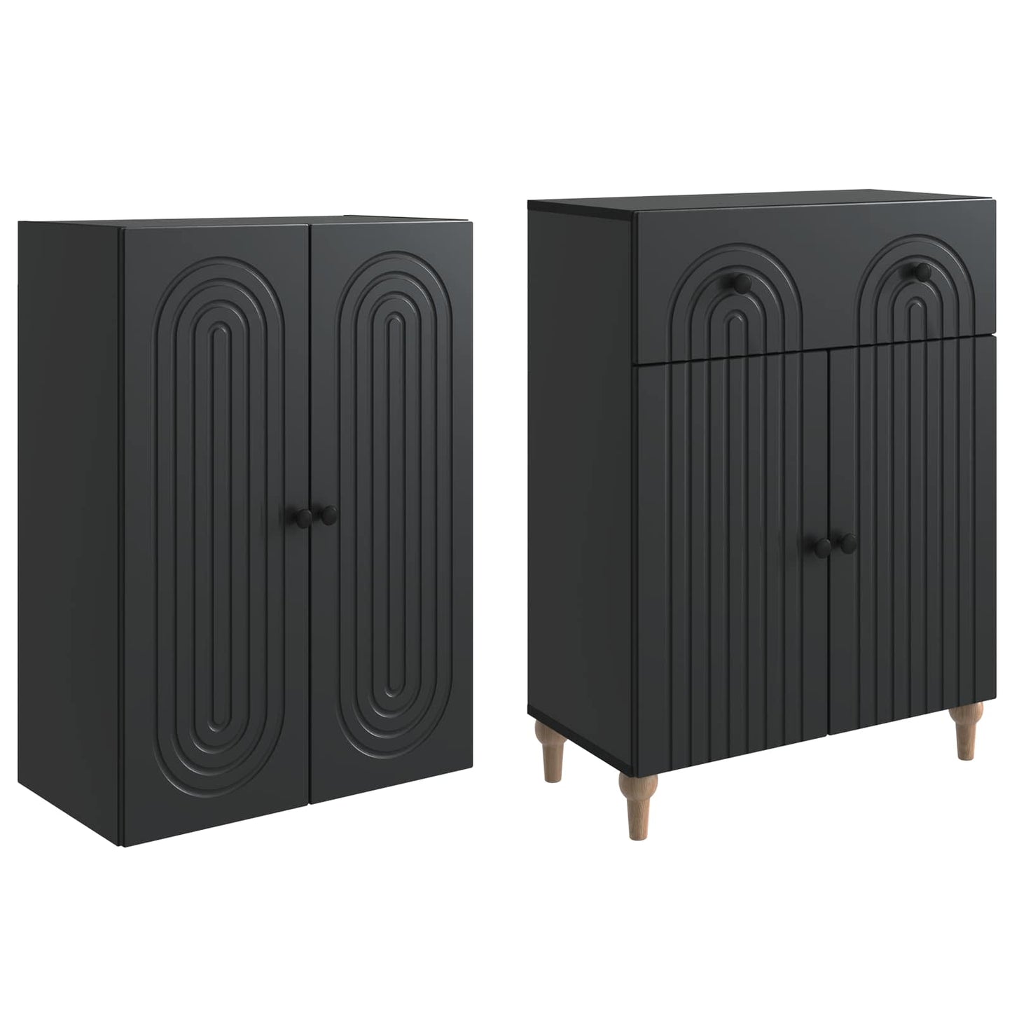 vidaXL Cabinet Set 2 pcs 66 x 34.5 x 90 cm Engineered Wood